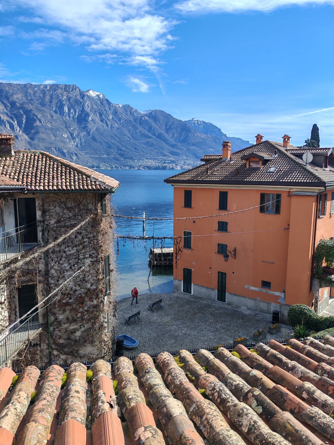 Terrazza dell’appartamento Lucia con vista sul Lago di Como
